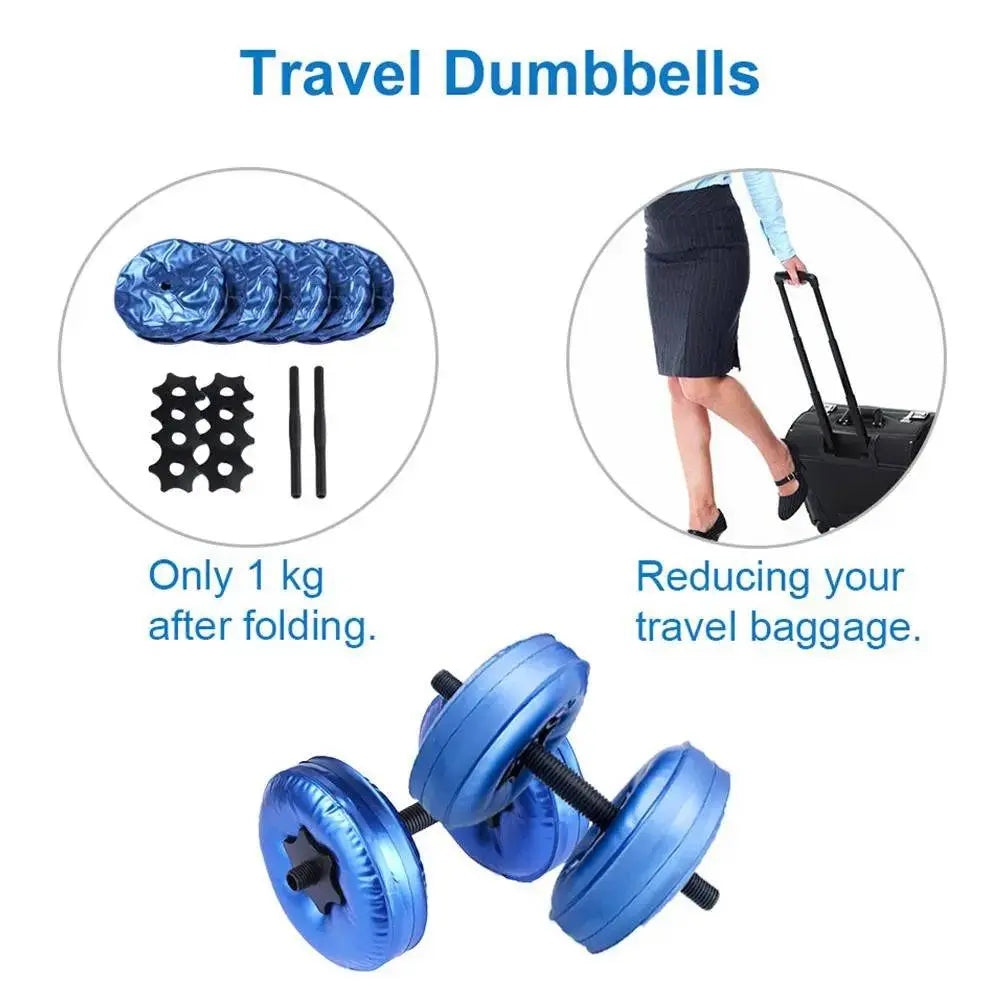 A.  Water filled dumbbells / effective dumbbells for home workouts ApexGains